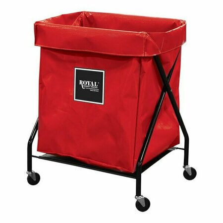 ROYAL BASKET TRUCKS 10 Cu. Ft. Red Vinyl X-Frame Cart R08-RRX-XFA-3ONN 50AR08RRXXFA3ONN